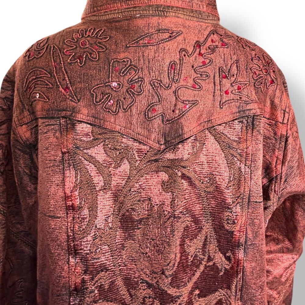 Flashback Embroidered Jacket Plus Size Vintage 3X… - image 5